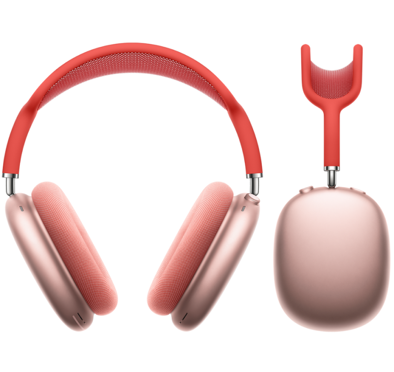 red headphones